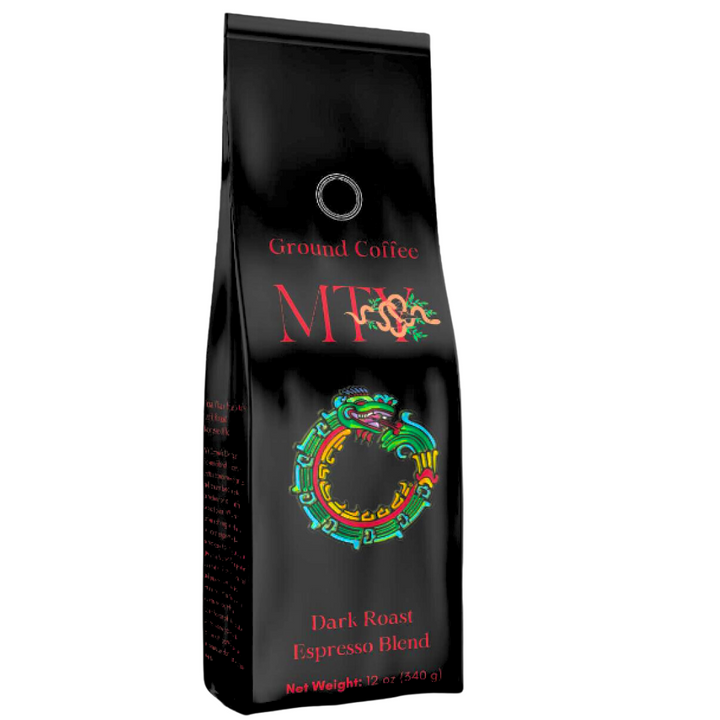 MTY Coffee: Dark Roast Espresso Blend Ground Coffee