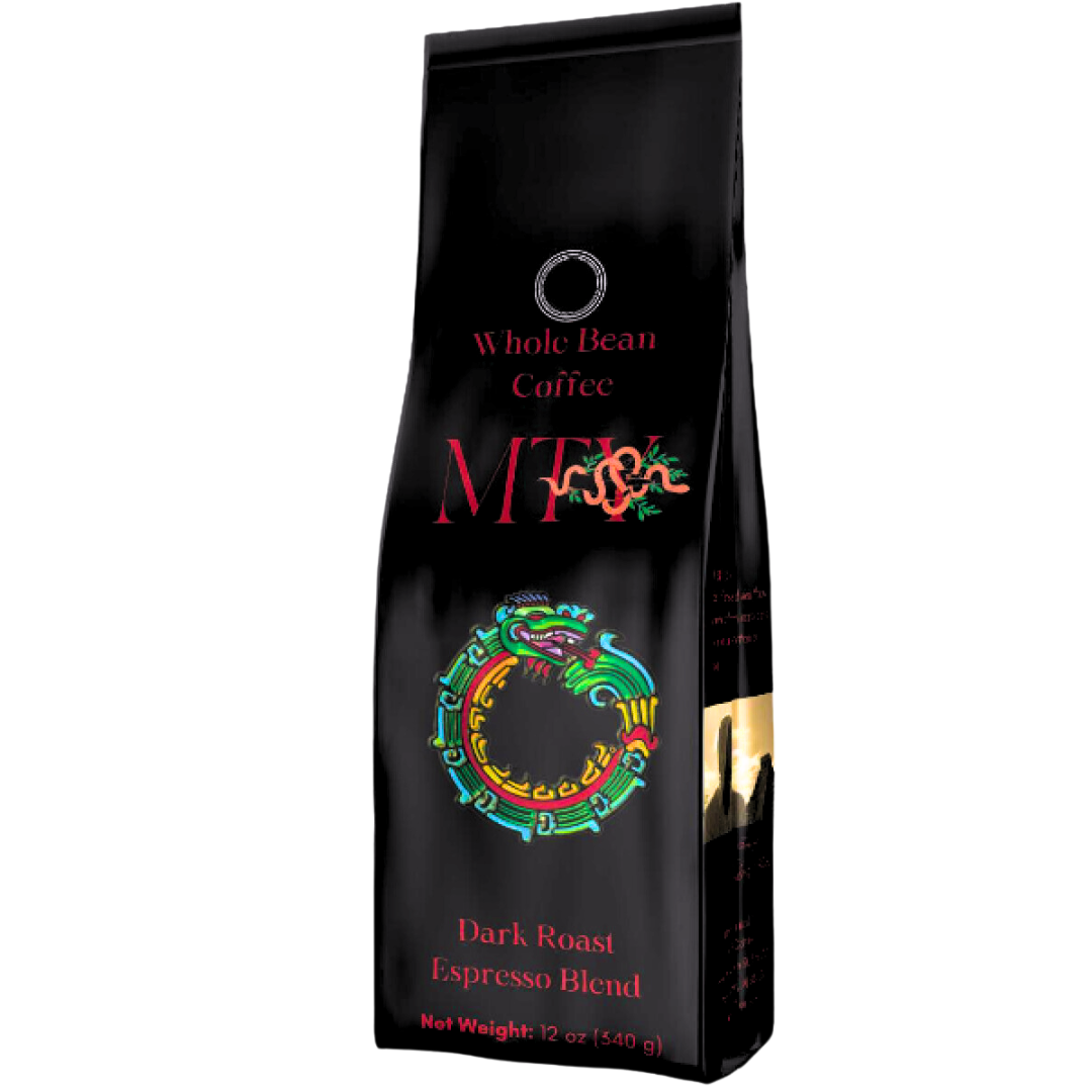 MTY Coffee: Dark Roast Espresso Blend Whole Bean Coffee