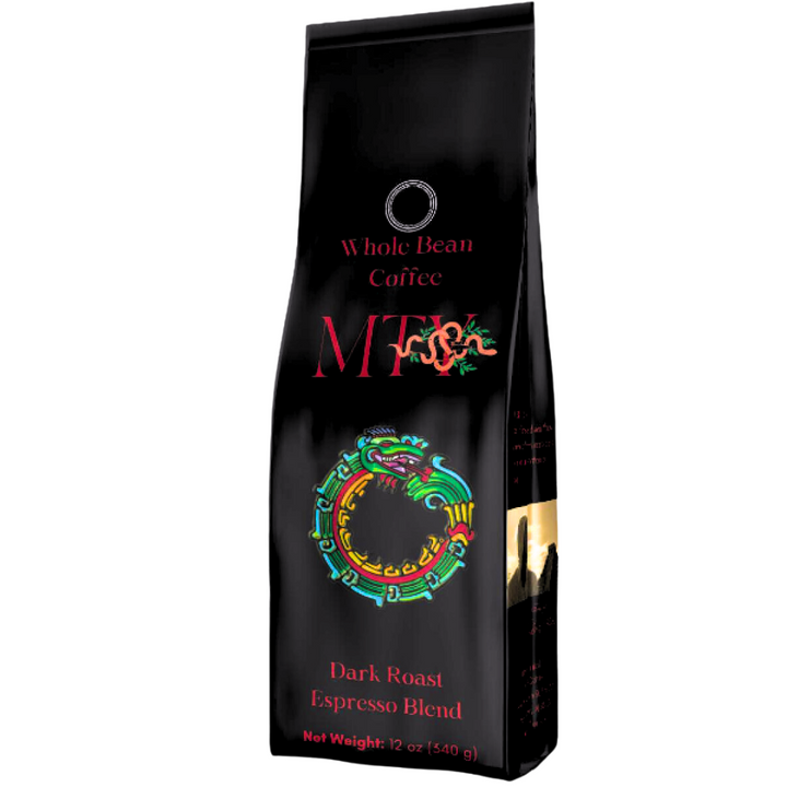 MTY Coffee: Dark Roast Espresso Blend Whole Bean Coffee